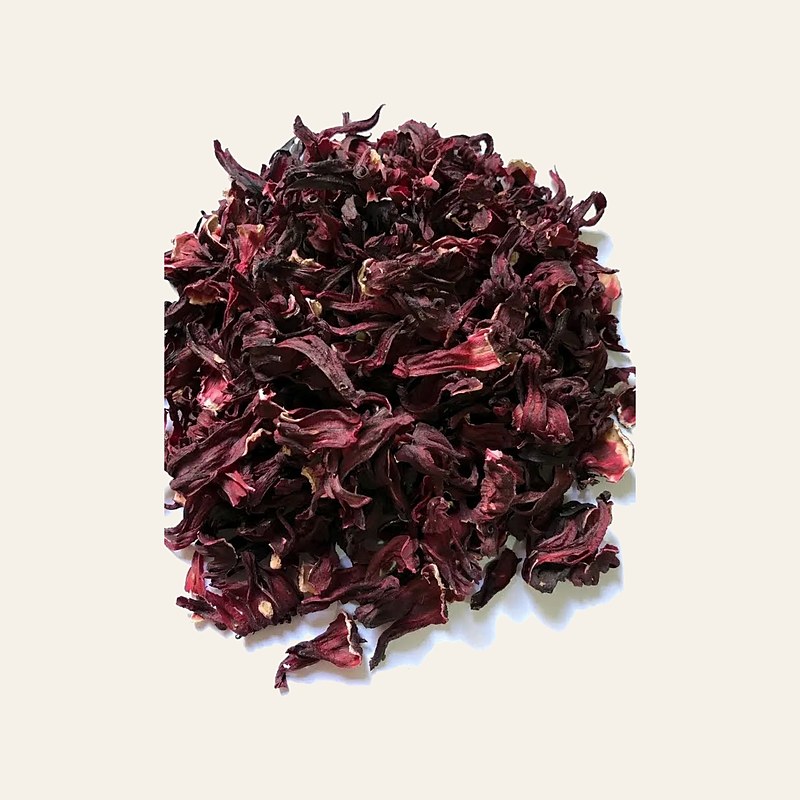 Dried hibiscus calyces