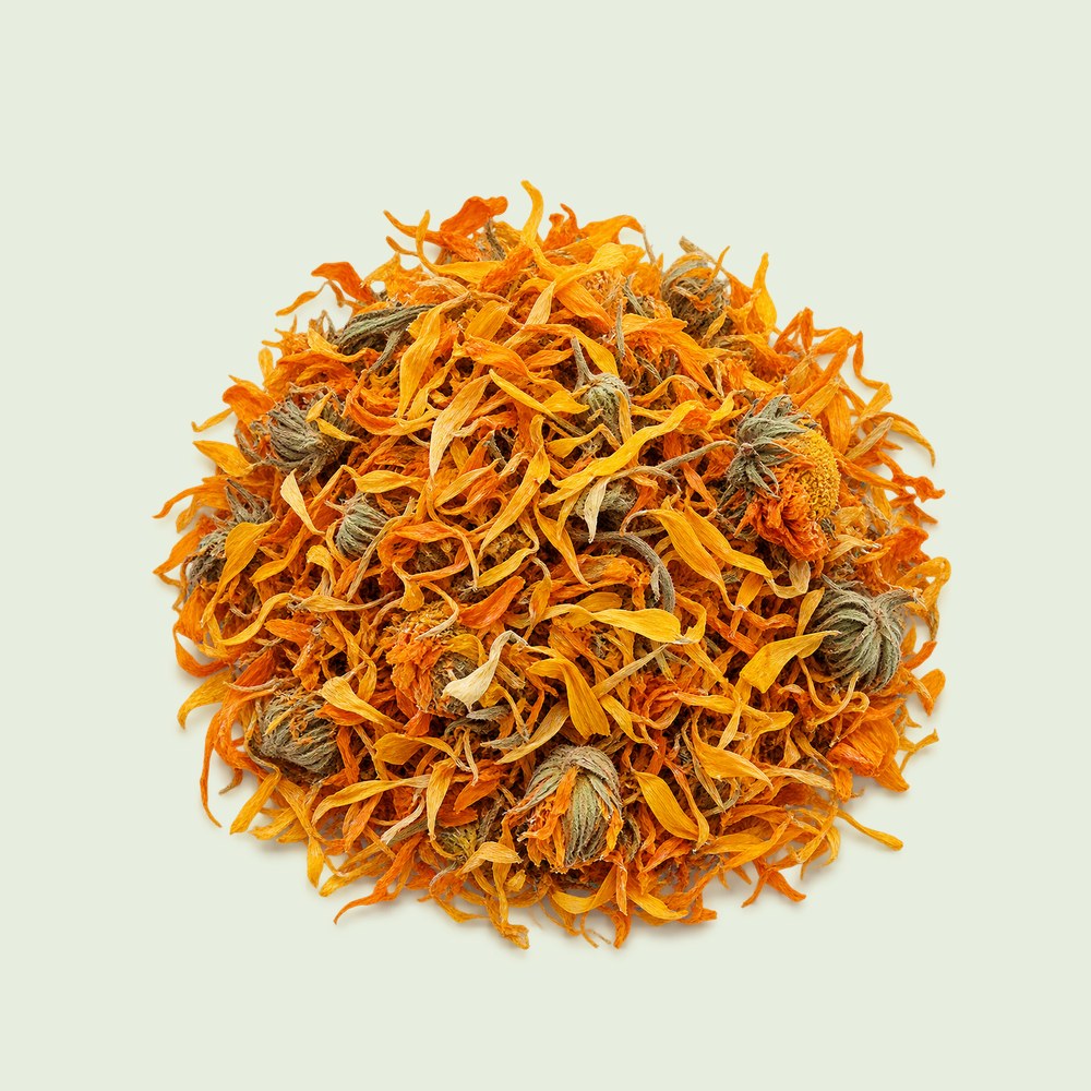 Dried calendula petals, Calendula officinalis