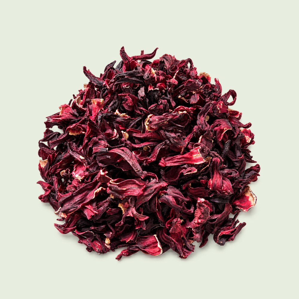 Dried hibiscus calyces, Hibiscus sabdariffa